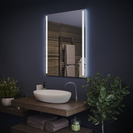 Зеркало «Оникс» с интерьерной подсветкой по бокам
